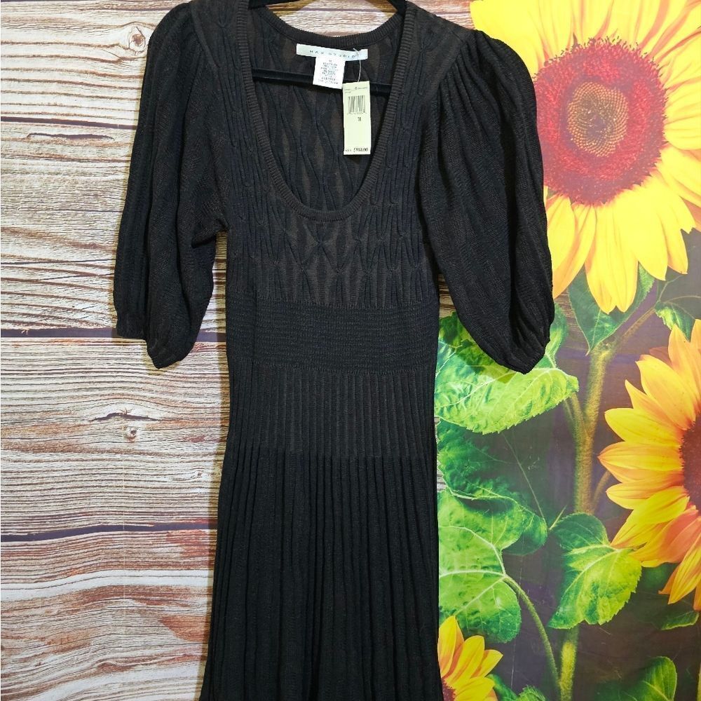 Max Studio sweater dress women's medium midi NWT